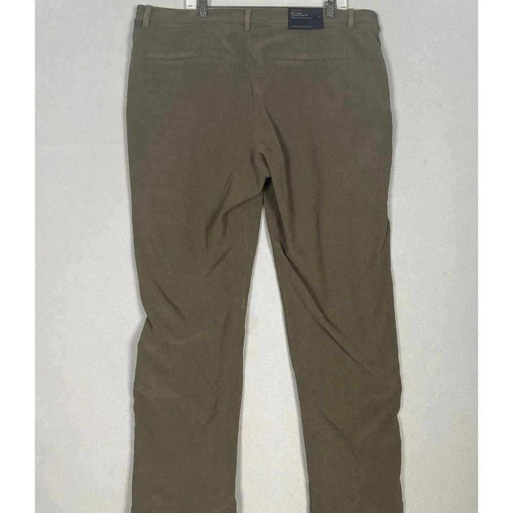 NEW Lululemon ABC Pants Mens 40X32 Olive Brown Relaxed Fit Trouser Cord Corduroy